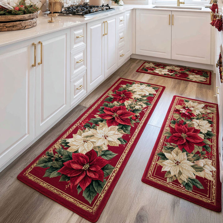 Alfombra de Área para Cocina Winter Bloom
