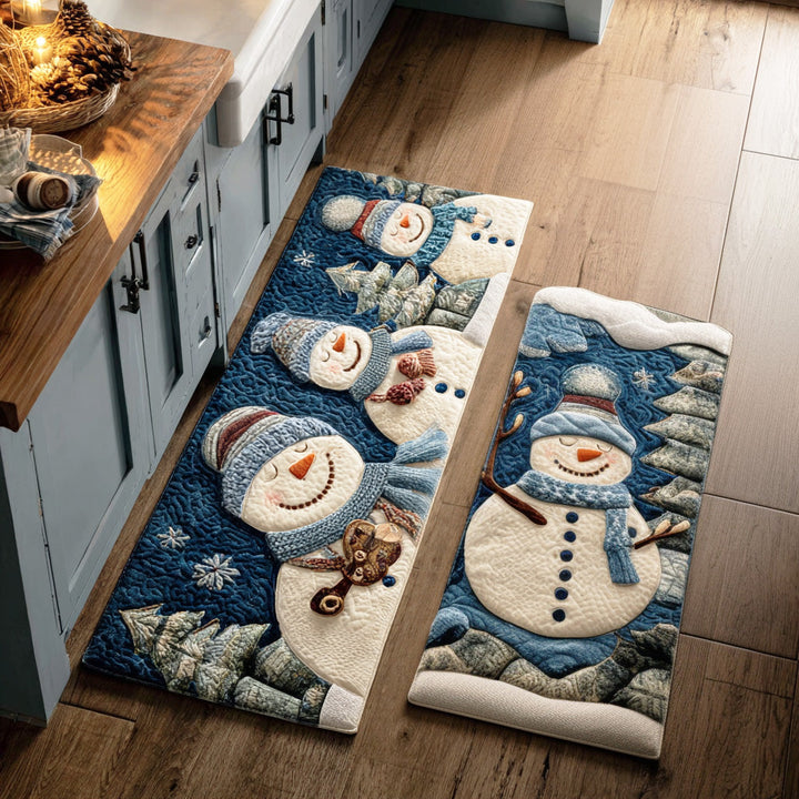 Alfombra de Cocina con Escena Invernal