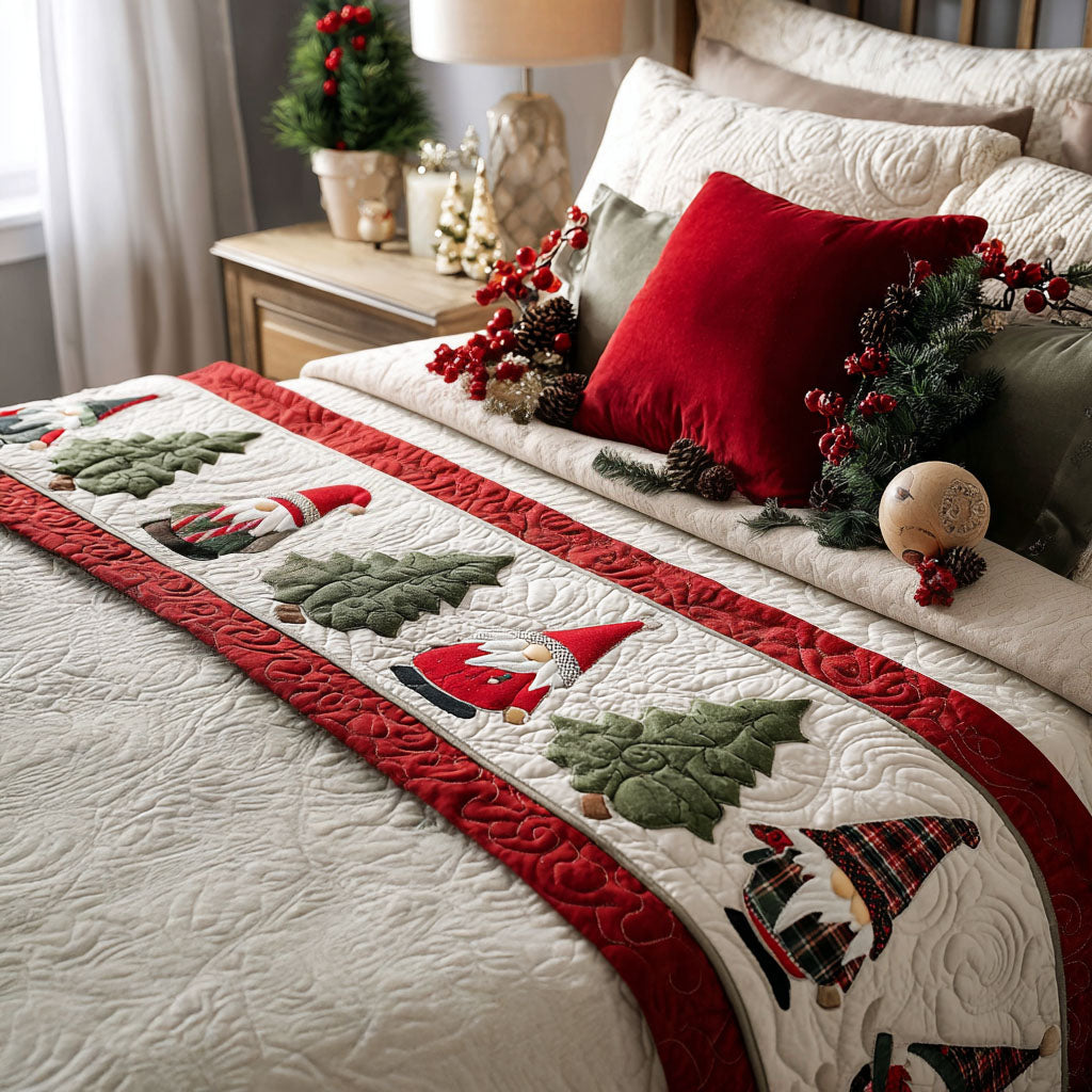 Caminito de Cama Acolchado de Navidad