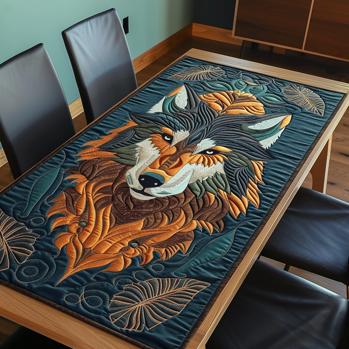 Caminito de Mesa Acolchado Majestuosidad del Bosque Lobo
