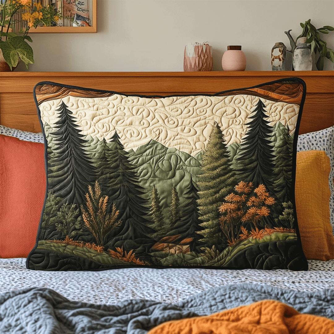Funda de Almohada Acolchada Woodland Wanderlust