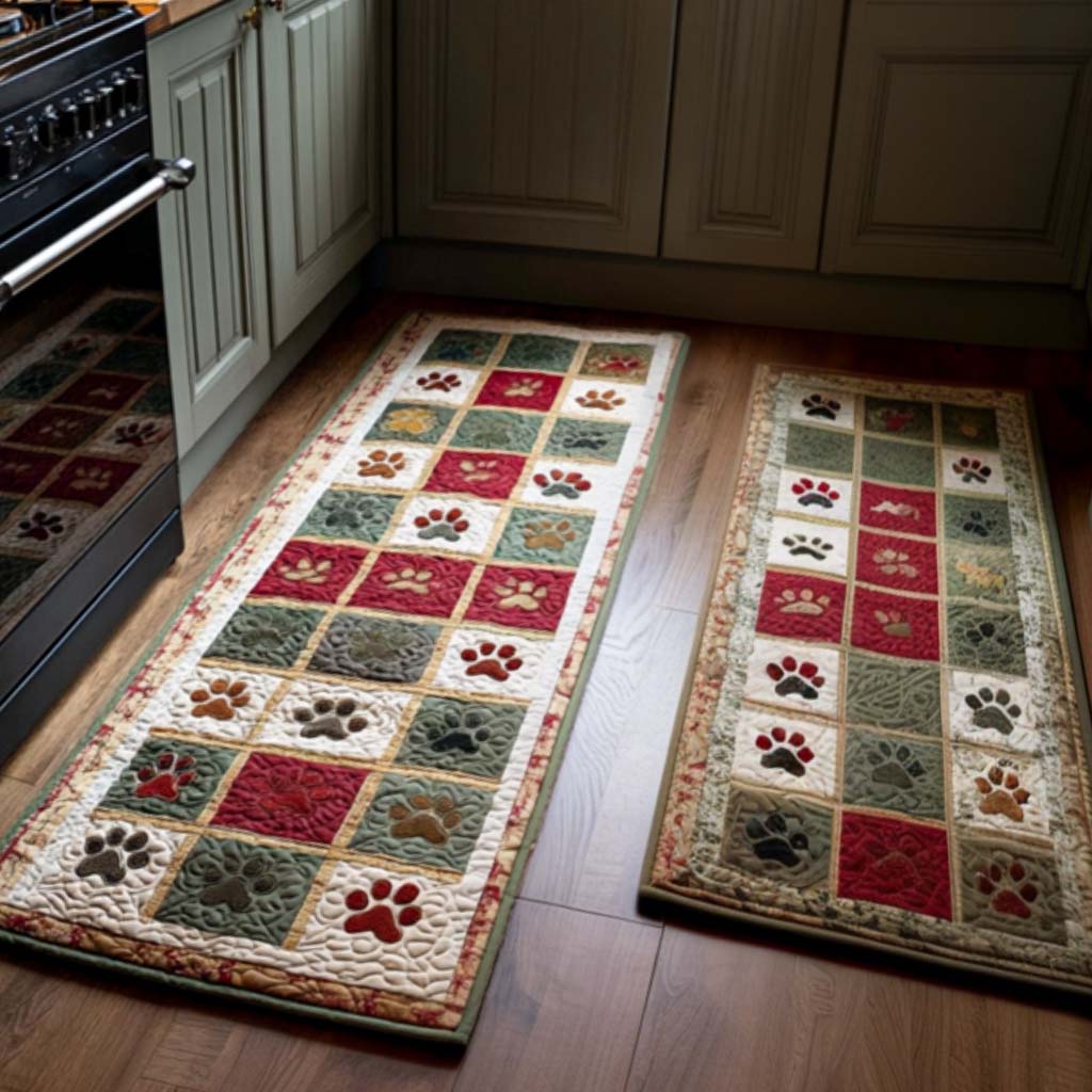 Alfombra de Cocina con Patas de Navidad