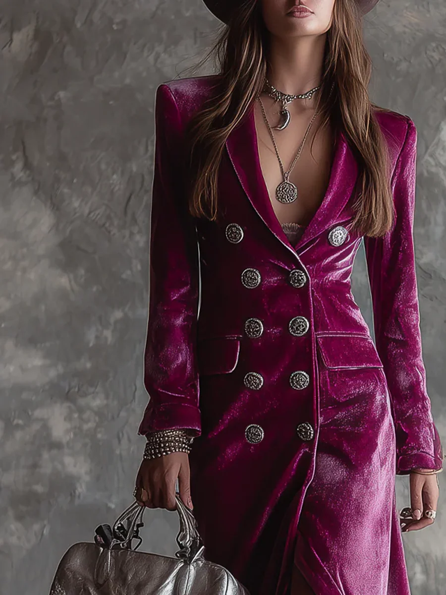 Victoria | Abito Blazer in Velluto