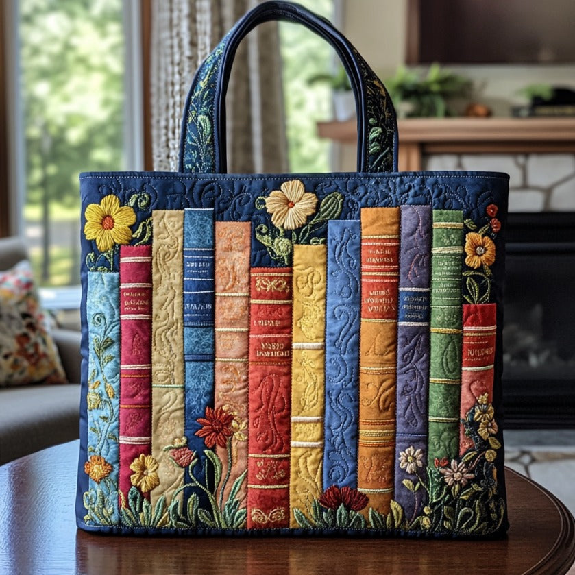 Bolsa Tote Acolchada - Libros de Tela