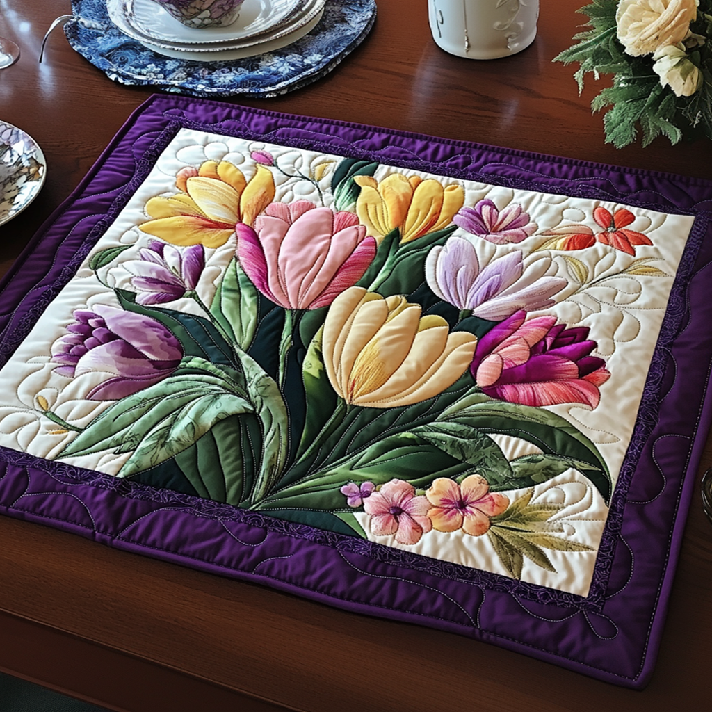 Mantel Individual Acolchado Bloom Haven