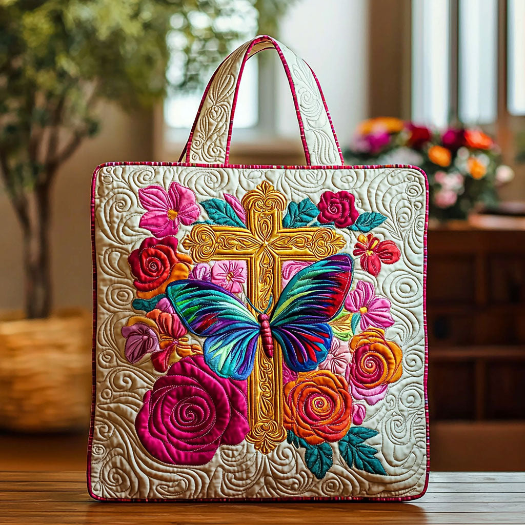 Bolsa Tote Acolchada Mariposa Curativa