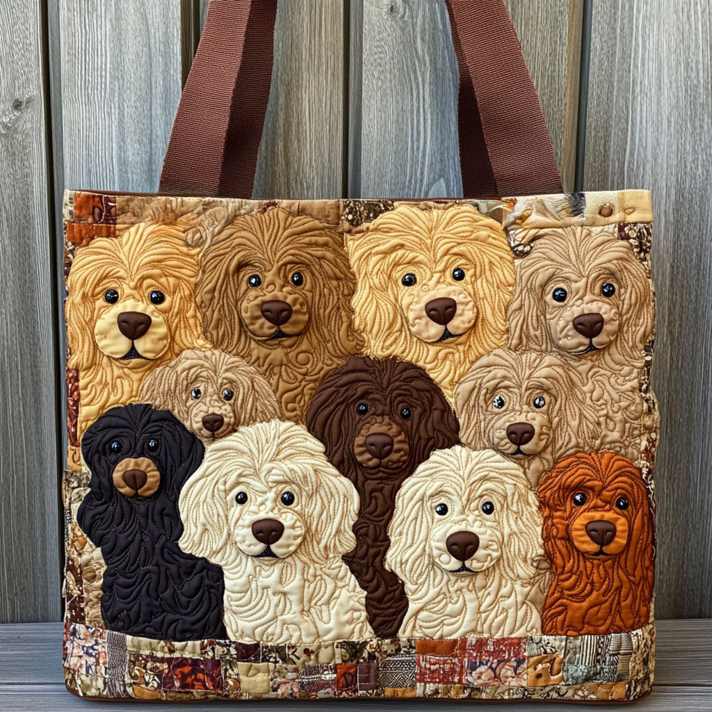 Bolsa Tote Acolchada para Perros Felices