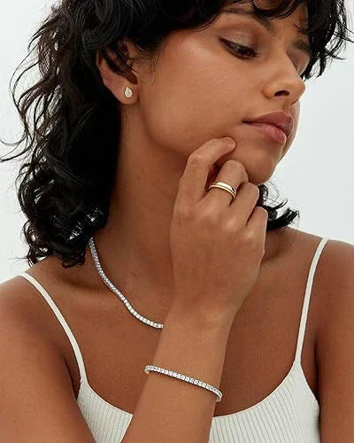 Bracciali da tennis in moissanite
