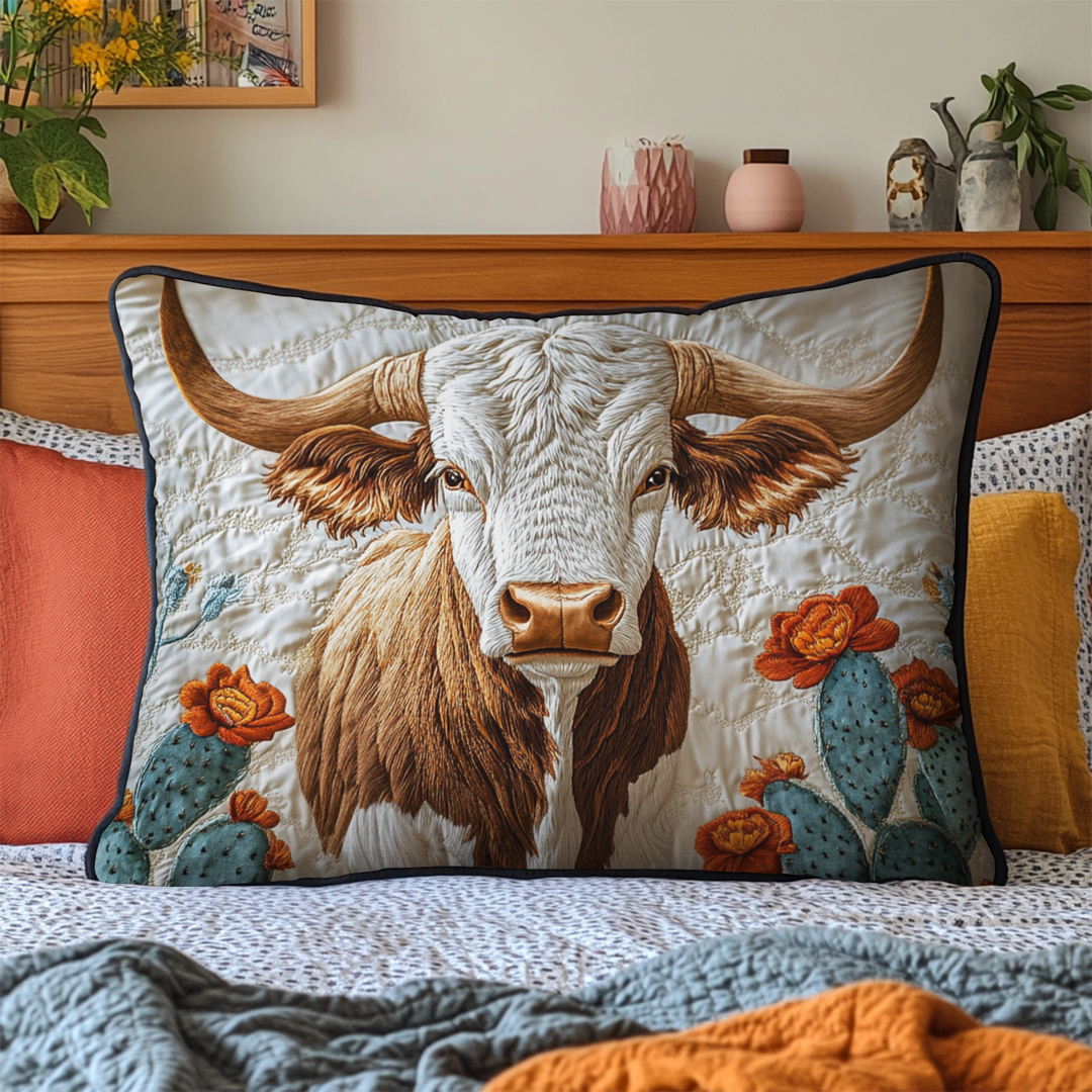 Funda de Almohada de Edredón Texas Longhorn