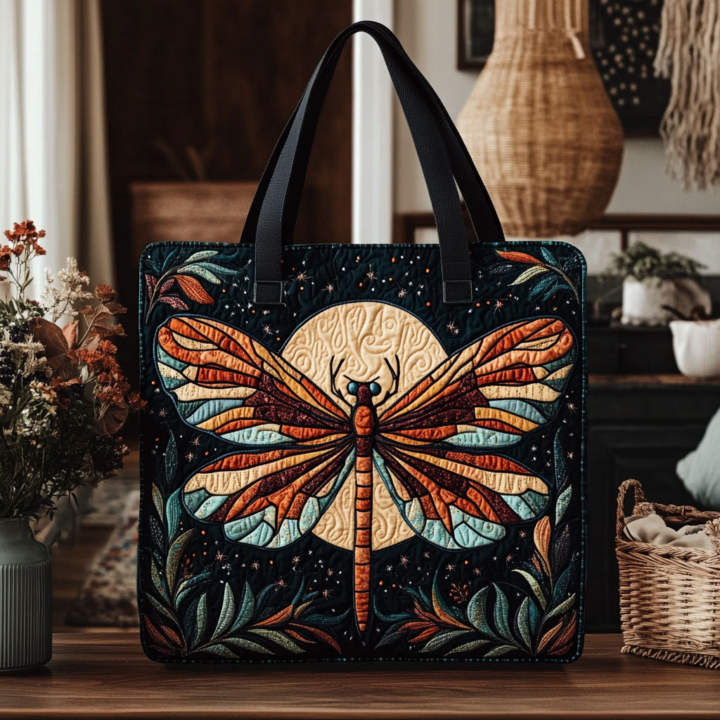 Bolsa Tote Acolchada con Espíritu de Libélula