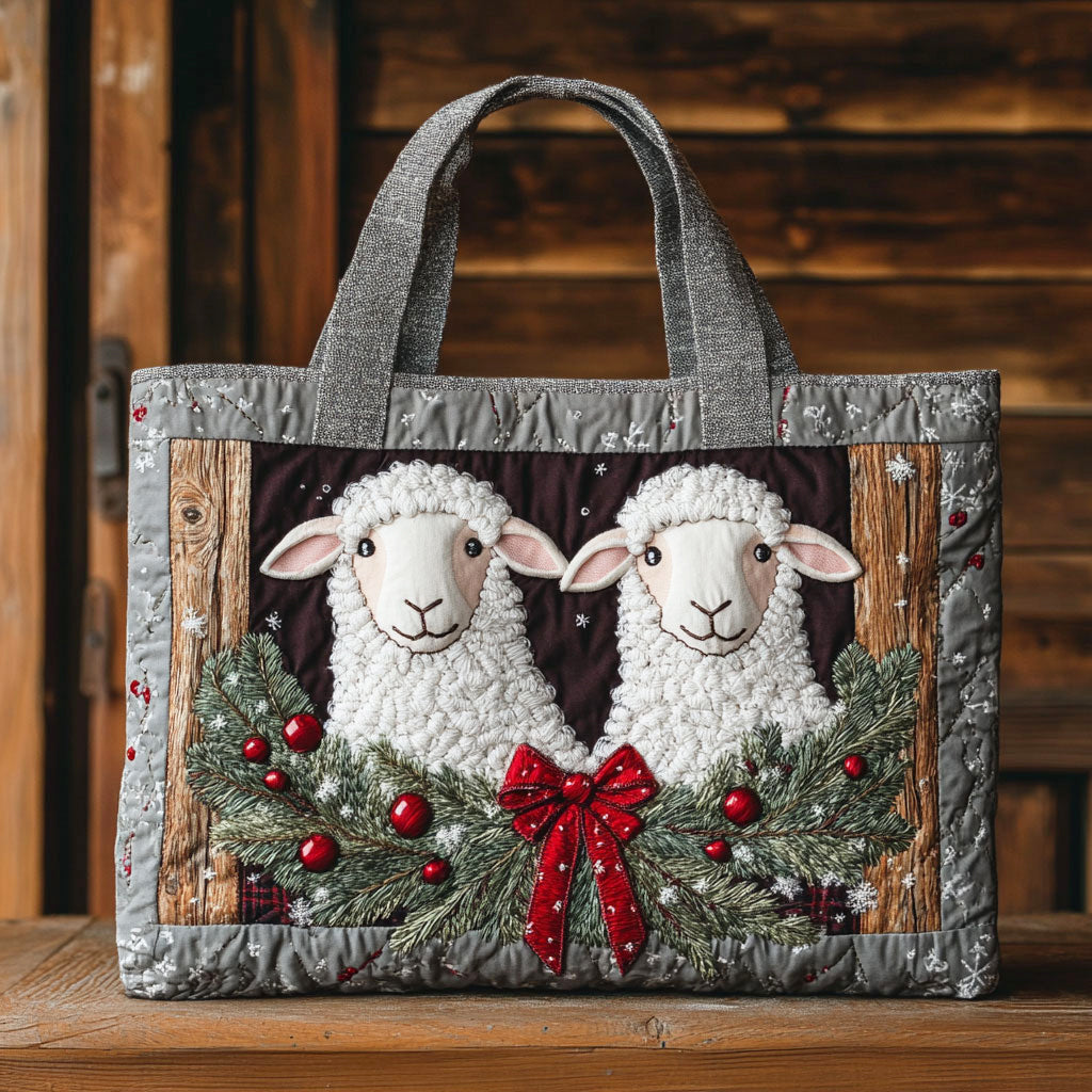 Bolso Tote Acolchado de Oveja Acogedora