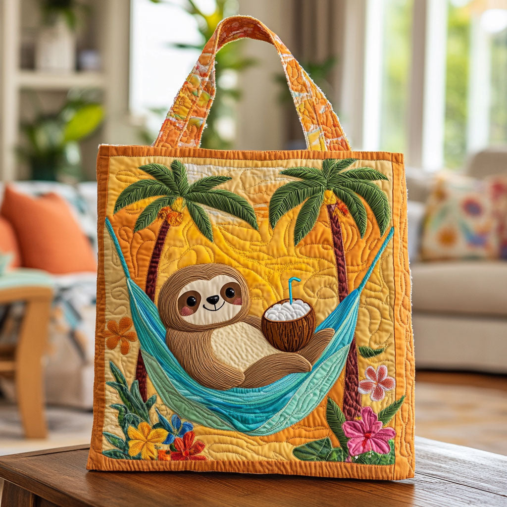 Bolsa Tote Acolchada de Pereza Tropical