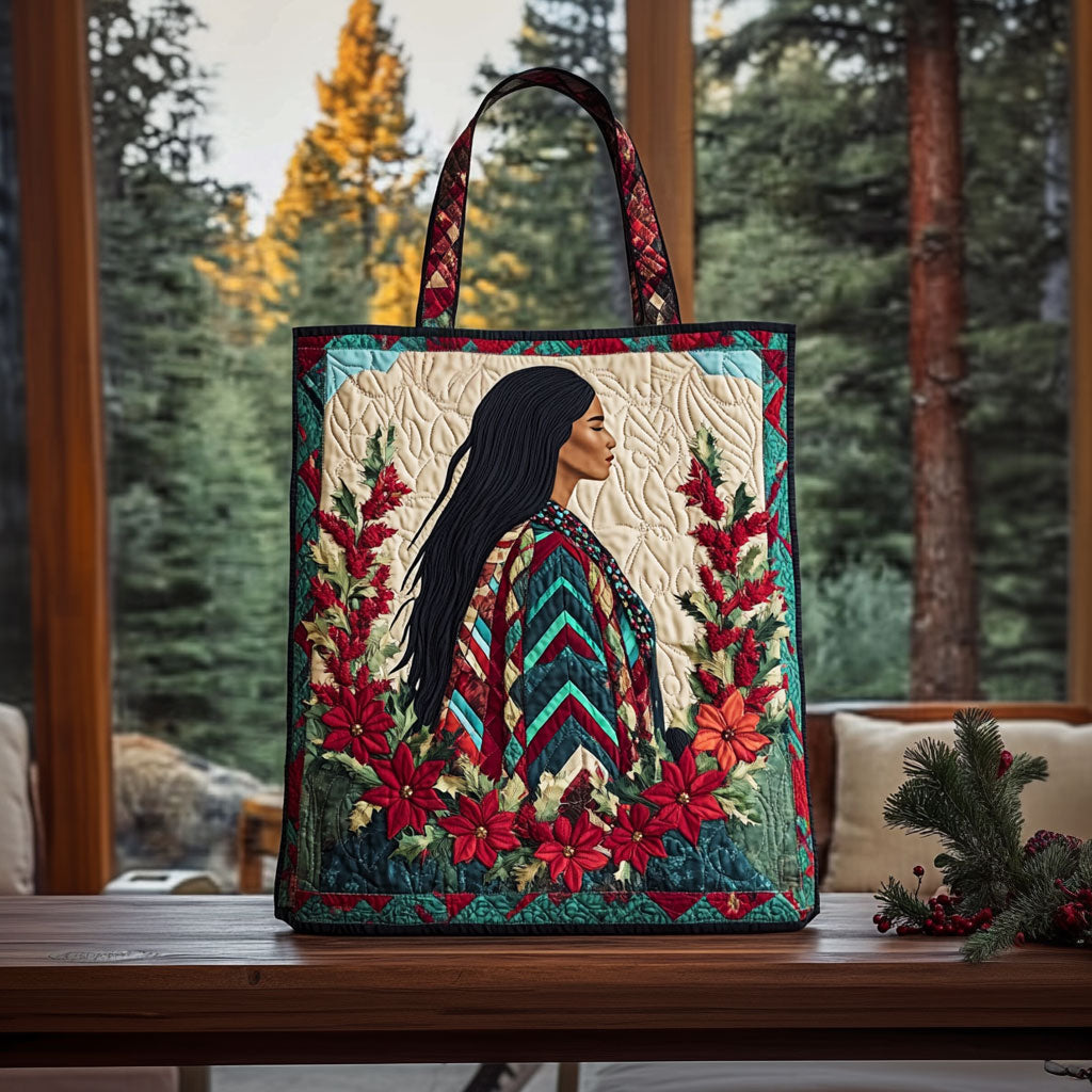 Bolsa Tote Acolchada de Mujer Nativa Bloom