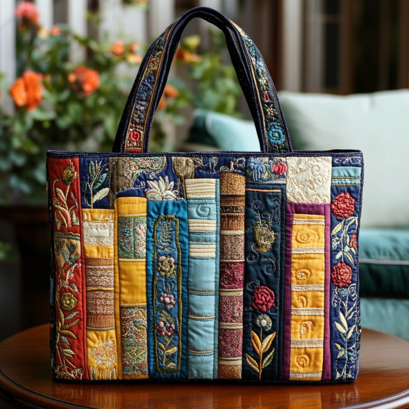 Bolso Tote Acolchado - Amantes de los Libros