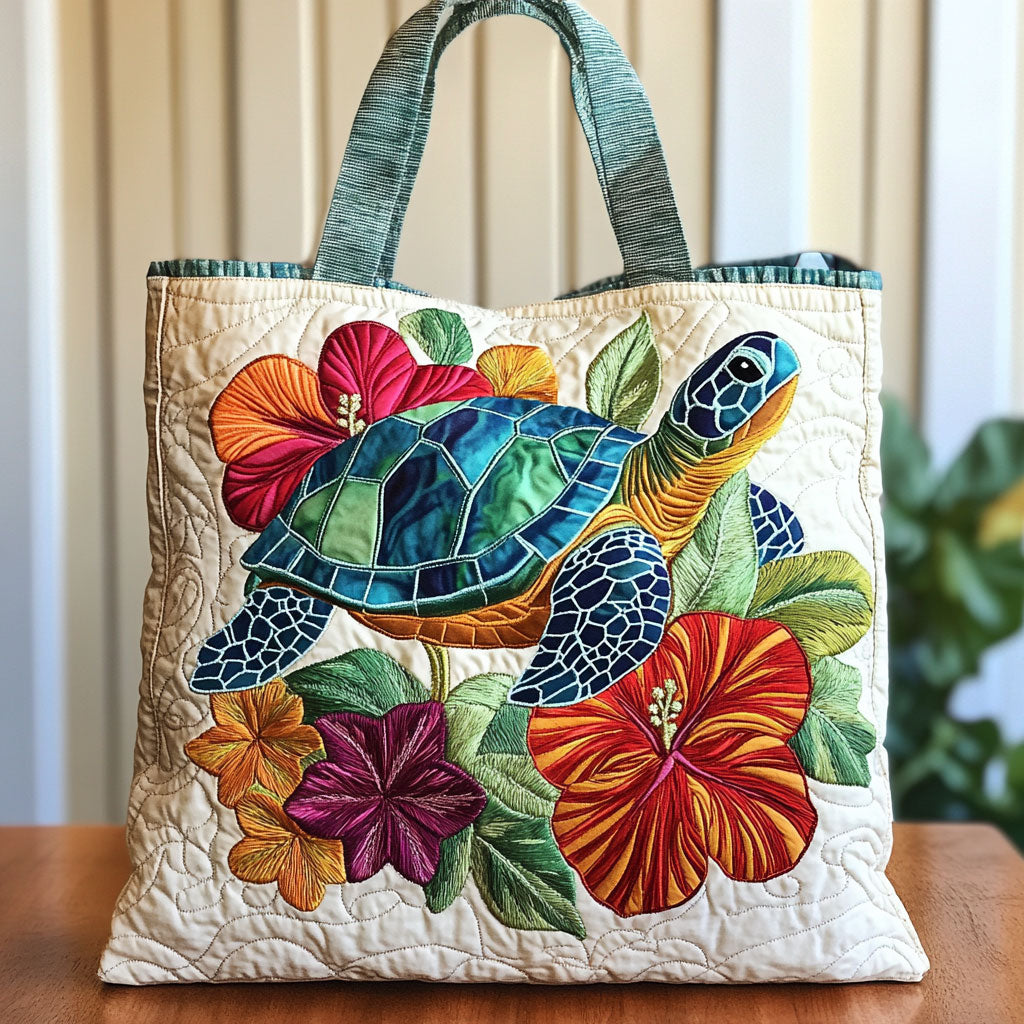 Bolso Tote Acolchado Turtle Bloom