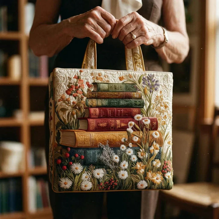 Bolso Tote Acolchado - Patrón Floral