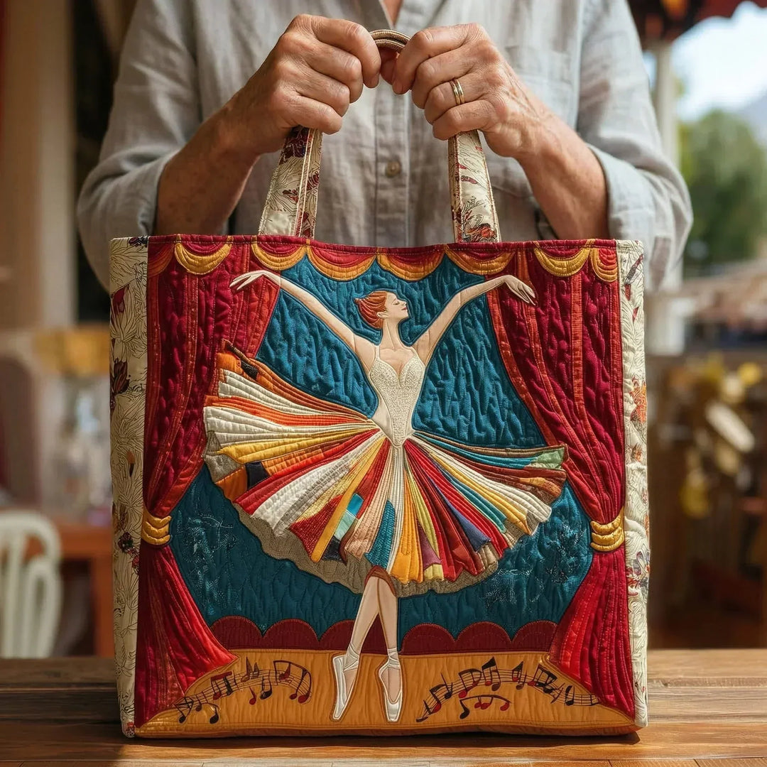 Bolsa Tote Acolchada - Bailarina Elegante