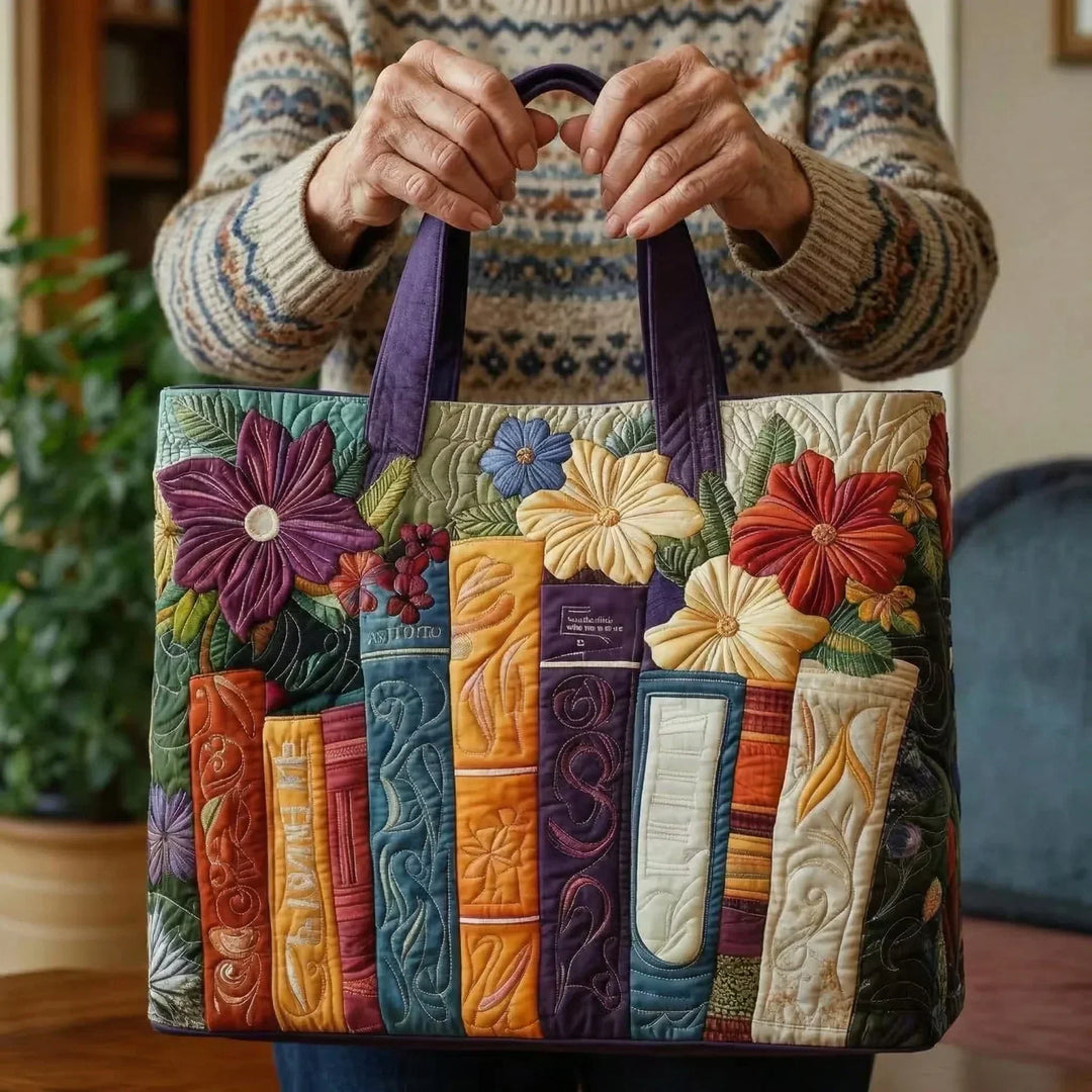 Bolso Tote Acolchado - Amante de los Libros