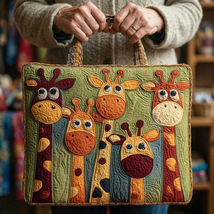 Bolsa Tote Acolchada - Jirafa