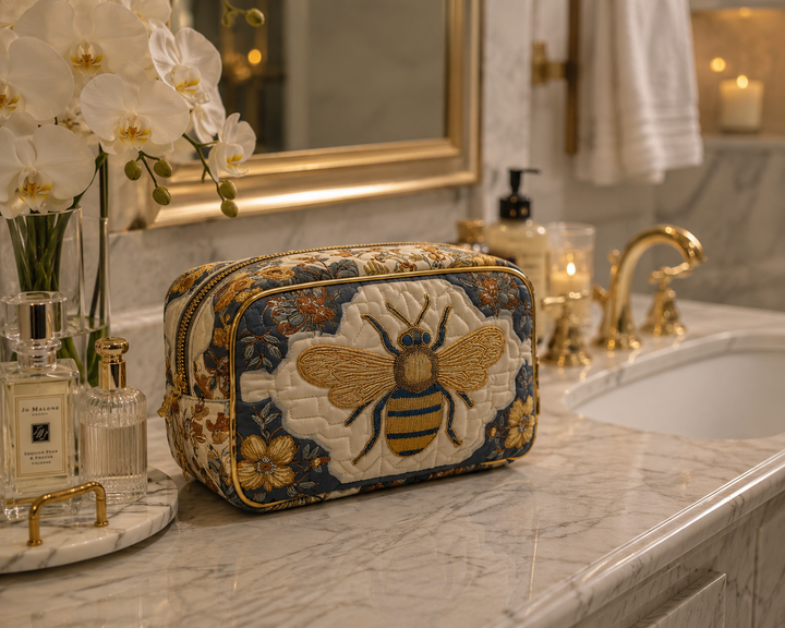 Bolsa de Maquillaje Acolchada Bee Delight