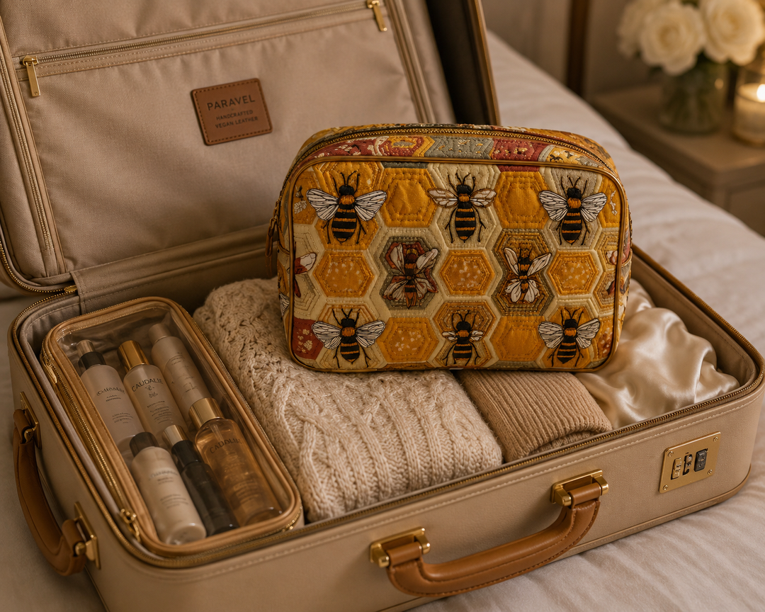 Bolso de Maquillaje Acolchado Bee Meadow