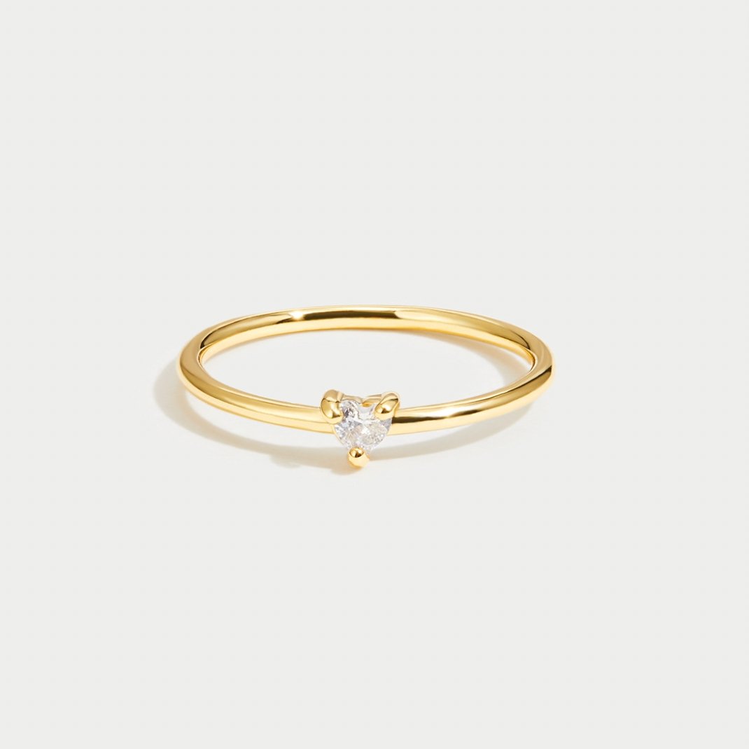 Leonie – Anello semplice in oro con superficie liscia