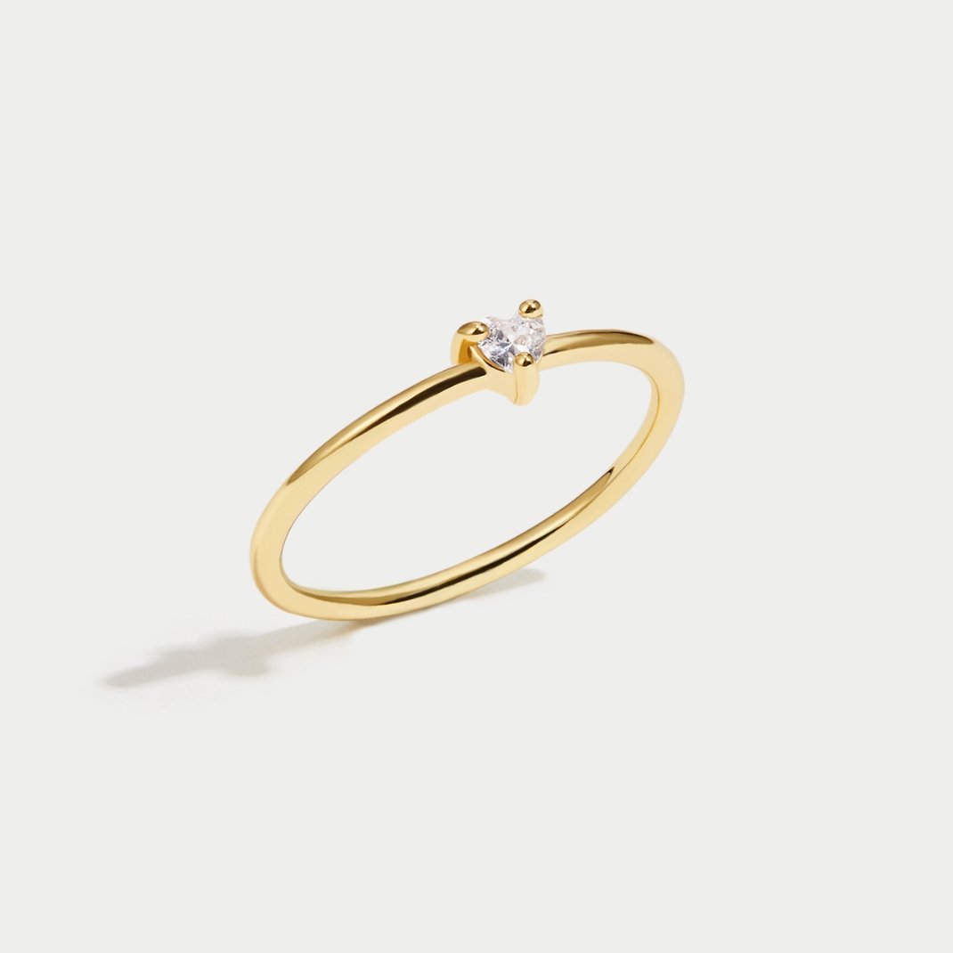 Leonie – Anello semplice in oro con superficie liscia