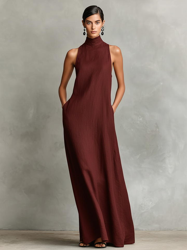 Chiara | Abito Maxi Collo Alto