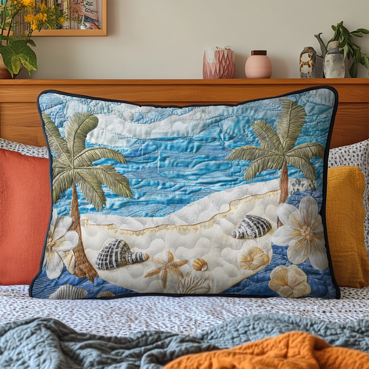 Funda de Almohada Acolchada Ocean Garden